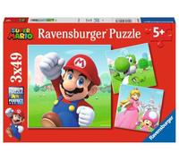 Ravensburger Super Mario 3x 49 Piece Jigsaw Puzzles for Kids Age 5 Years Up | Includes 3 49 pieces Super Mario puzzles, educational and fun games, ideal as a gift for any occasion from 5 years old.