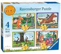 Ravensburger Children Puzzles Zog & Other Stories 4 in Box - Ages 3+ | 12,16,20 & 24 Pieces, Zog, Educational Preschool Activity, Family Fun, Zog Puzzle Set Inspired by Julia Donaldson Stories