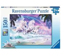 Ravensburger - Children's jigsaw puzzle - 150-piece XXL puzzle - Unicorns on the beach - Ages 7 puzzle - Thick and durable cardboard - Fantastic - 10057