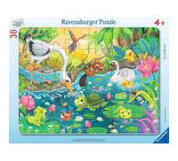 Ravensburger - Children's jigsaw puzzle - 30-48 piece frame puzzle - Summer at the pond - Girl or boy from 4 years old - High quality puzzle - Thick and resistant cardboard - 12004151