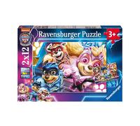 Ravensburger Paw Patrol The Mighty Movie - 2x 12 Piece Jigsaw Puzzles for Kids Age 3 Years Up - Toddler Toys