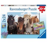 Ravensburger Children's Puzzle - 05148 Horse Love - Puzzle for Children from 4 Years with 2 x 24 Pieces, Geel