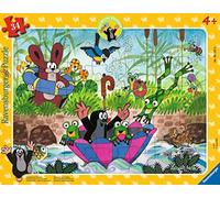 Ravensburger Children's Puzzle - 05152 Bath Fun with Friends - Frame Puzzle for Children from 4 Years - The Little Mole Puzzle with 34 Pieces