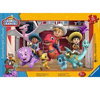 Ravensburger Children's Puzzle 05587 - Welcome to the Dino Ranch! - 15 Pieces Dino Ranch Frame Puzzle for Children from 3 Years