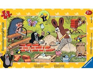 Ravensburger Children's Puzzle 06151 The Little Mole and His Friends Frame Puzzle for Children from 3 Years with 15 Pieces
