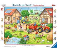 Ravensburger Children's Puzzle - 06582 My Little Farm - Frame Puzzle for Children from 4 Years with 24 Pieces