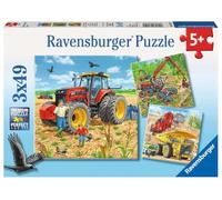 Ravensburger Children's Puzzle 08012 Large Machines 3 x 49 Pieces