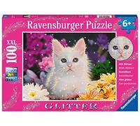 Ravensburger Children's Puzzle - 13358 Glitter Cat - 100 Pieces Glitter Puzzle for Children from 6 Years with Glitter