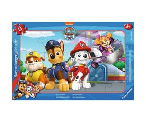 Ravensburger - Children's Puzzle - 15-Piece Frame Puzzle - Four Brave Rescuers/Paw Patrol - Girl or boy from 3 Years Old Puzzle Made in Europe - 0568