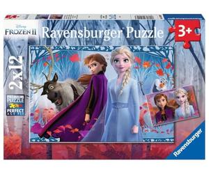 Ravensburger - Children's puzzle - 2 12-piece puzzles - Journey to the Unknown - Disney Frozen 2 - Girl or boy from 3 years old puzzle made in Europe - 05009