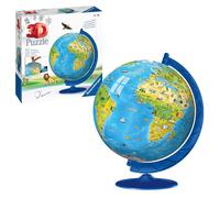 Ravensburger Children's World Globe 3D Jigsaw Puzzle for Kids age 6 Years Up - 180 Pieces - No Glue Required - Educational Gifts for Children