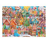 Ravensburger 2024 Christmas Cookie Village 1000 Piece Jigsaw Puzzles for Adults and Kids Age 12 Years Up