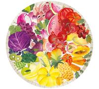 Ravensburger Circle of Colors: Fruits and Vegetables 500 Piece Round Jigsaw Puzzle for Adults & Kids - Unique Softclick Technology | Vibrant Matte Fin
