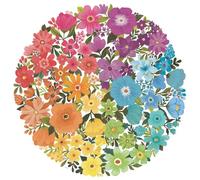 Ravensburger Circle of Colours - Flowers 500 Piece Jigsaw Puzzle for Adults and Kids Age 10 Years Up