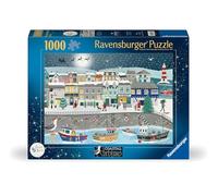 Ravensburger Coastal Christmas 1000 Piece Jigsaw Puzzle - Festive Harbour Scene by Georgia Breeze - Christmas Jigsaw for Adults & Families