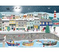 Ravensburger Coastal Christmas 1000 Piece Jigsaw Puzzle - Festive Harbour Scene by Georgia Breeze - Christmas Jigsaw for Adults & Families