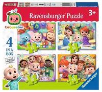 Ravensburger Cocomelon 4 in Box Jigsaw Puzzles for Kids Age 3 Years Up - 12, 16, 20 & 24 Pieces