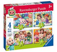 Ravensburger Cocomelon 4 in Box Jigsaw Puzzles for Kids Age 3 Years Up - 12, 16, 20 & 24 Pieces