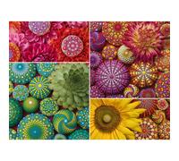 Ravensburger Color Your World Series: Mandala Blooms 500 Piece Jigsaw Puzzle for Adults - 80688 - Handcrafted Tooling Made in Germany Every Piece Fi