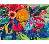 Ravensburger Colour Blast 500 Piece Jigsaw Puzzle for Adults - Vibrant Flower Design by Robin Mead, Relaxing Mindful Activity, Colourful Puzzle Gift for Adults & Teens