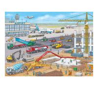 Ravensburger Construction at The Airport Jigsaw Puzzles - Enhanced Kid's Cognitive Development | Unique Puzzle Pieces for Holidays and Birthdays