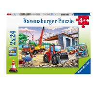 Ravensburger Construction Fun 2 x 24 Piece Jigsaw Puzzle Set for Kids - 05157 - Every Piece is Unique Pieces Fit Together Perfectly