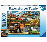 Ravensburger Construction Vehicles 100 piece Jigsaw Puzzle for Kids Age 6 Years and Up - Extra Large Pieces