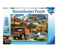 Ravensburger Construction Vehicles 100 piece Jigsaw Puzzle for Kids Age 6 Years and Up - Extra Large Pieces