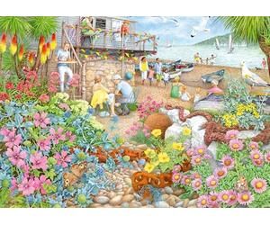 Ravensburger Cosy Café No.1 Beach Garden Café 1000 Piece Jigsaw Puzzles for Adults and Kids Age 12 Years Up