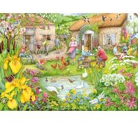 Ravensburger Cosy Café No. 3 Valley Farm Cafe - 1000 Piece Jigsaw Puzzle for Adults and Kids 12 Years Up