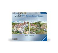 Ravensburger Cosy Cottages No.1 North Yorkshire 2x 500 Piece Jigsaw Puzzle for Adults and Kids Age 10 Years Up