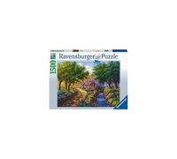 Ravensburger Cottage by The River 1500 Piece Jigsaw Puzzle for Adults and Kids Age 12 Years Up