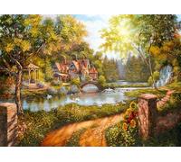 Ravensburger Puzzle Cottage Am Fluß 500 Pieces Puzzle