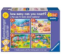 Ravensburger Counting Animals - My First Jigsaw Puzzles for Toddlers Age 2 Years (24 Months) - 6, 8, 10 & 12 Pieces