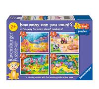 Ravensburger Counting Animals - My First Jigsaw Puzzles for Toddlers Age 2 Years (24 Months) - 6, 8, 10 & 12 Pieces