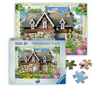 Ravensburger Country Cottage Collection No.15 Hillside Cottage 1000 Piece Jigsaw Puzzles for Adults and Kids Age 12 Years Up