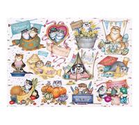 Ravensburger Crazy Cats A Cat’s Year - Animal Jigsaw Puzzle for Adults and Kids Age 12 Years Up