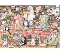 Ravensburger Crazy Cats Bookclub 1000 Piece Jigsaw Puzzles for Adults and Kids Age 12 Years Up