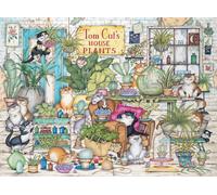 Ravensburger Crazy Cats - Tom Cat’s House Plants 500 Piece Jigsaw Puzzle fo