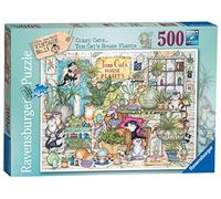 Ravensburger Crazy Cats - Tom Cat’s House Plants 500 Piece Jigsaw Puzzle for Adults and Kids Age 10 Years Up