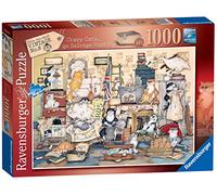 Ravensburger Crazy Cats Vintage No.8 Go Salvage Hunting 1000 Piece Jigsaw Puzzle for Adults and Kids Age 12 Years Up