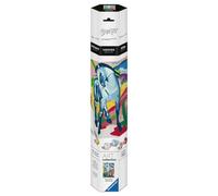 Ravensburger CreArt 12022325 - Blue Horse (Franz Marc) - Paint by Numbers Adults, DIY Painting Set with Brush and Acrylic Paints, Gift for Women and Men, Painting on Canvas