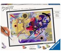 Ravensburger CreArt 23650 Paint by Numbers Adults, DIY Painting Set with Brush and Acrylic Paints, Gift for Men and Women, Yellow, Red, Blue (Wassily Kandinsky)