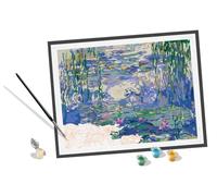 Ravensburger CreArt 23651 - Water Lilies (Claude Monet) - Paint by Numbers Adults, DIY Painting Set with Brush and Acrylic Paints, Gift for Women and Men, Painting for Adults