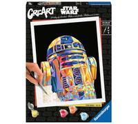 Ravensburger CreArt 23730 - R2-D2 - Star Wars Paint by Numbers Adults, DIY Painting Set with Brush and Acrylic Paints, Gift for Women and Men, Painting for Adults