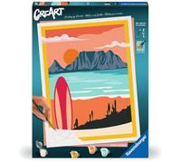 Ravensburger CreArt 23898 - Sunset at The Beach - Painting by Numbers for Adults and Children - from 12 Years