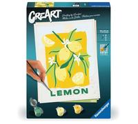 Ravensburger CreArt 25515 - Lemons - Paint by Numbers Adults, DIY Painting Set with Brush and Acrylic Paints, Gift for Women and Men, Painting for Adults