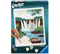 Ravensburger CreArt 25894 - Iguazu Waterfalls - Paint by Numbers Adults, DIY Painting Set with Brush and Acrylic Paints, Gift for Women and Men, Painting for Adults