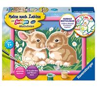 Ravensburger CreArt 27695 - Cute Bunny - Painting by Numbers Rabbit for Children from 7 Years, Painting Set with Frame, Brush and Acrylic Paints, Gift for Girls and Boys