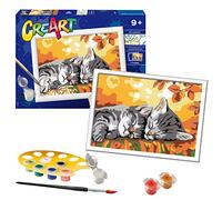 Ravensburger CreArt Autumn Kitties Paint by Numbers for Children - Painting Arts and Crafts Kits for Ages 9 Years Up